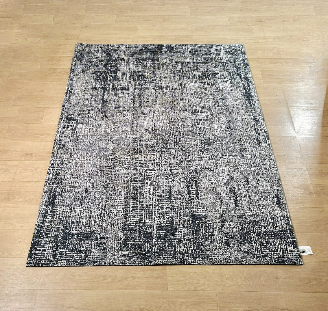 Karpet Abstrak (GW-A-0065) - Grey,Black