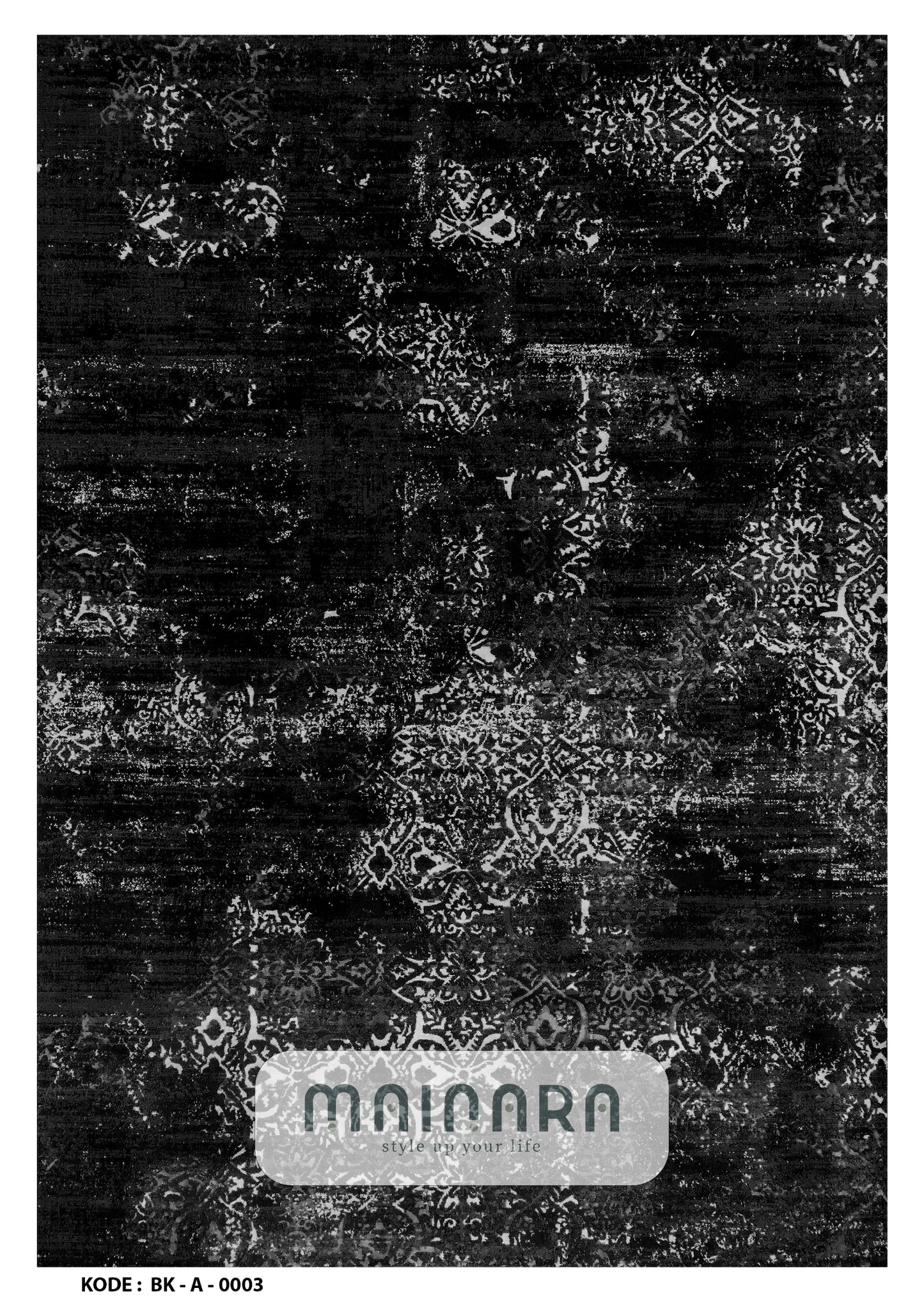 Karpet Abstrak (BK-A-0003) - Black