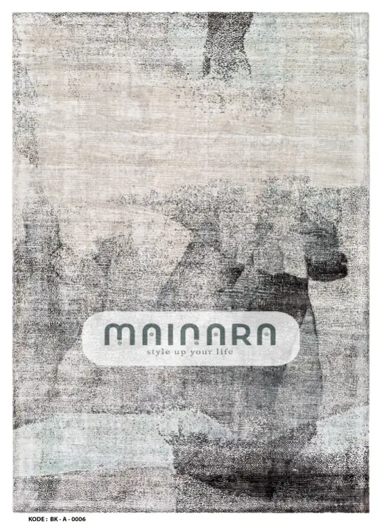 Karpet Abstrak (BK-A-0006) - Black,Grey,Green