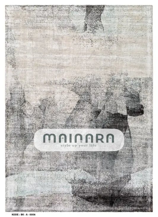 Karpet Abstrak (BK-A-0006) - Black,Grey,Green