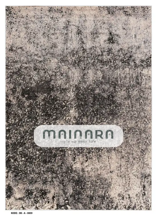 Karpet Abstrak (BK-A-0009) - Black,Cream