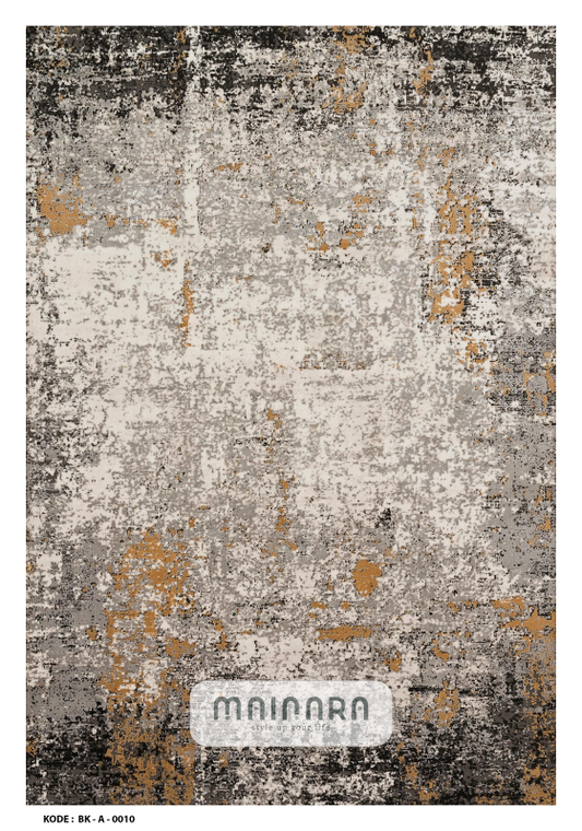 Karpet Abstrak (BK-A-0010) - Black,Brown,Grey