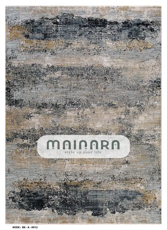 Karpet Abstrak (BK-A-0012) - Black,Grey,Brown