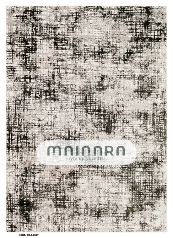 Karpet Abstrak (BK-A-0017) - Black,White
