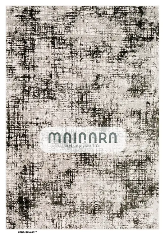 Karpet Abstrak (BK-A-0017) - Black,White