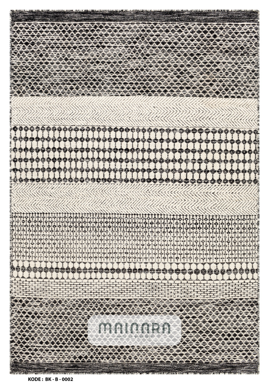Karpet Bohemian (BK-B-0002) - Black,Grey