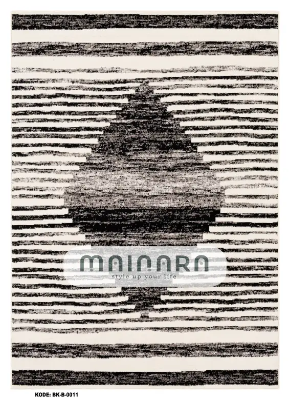 Karpet Bohemian (BK-B-0011) - Black,Cream