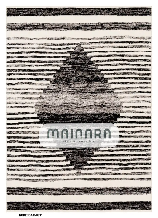 Karpet Bohemian (BK-B-0011) - Black,Cream