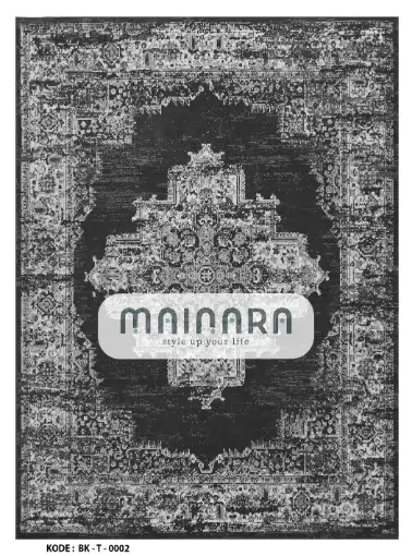 Karpet Tradisonal (BK-T-0002) - Black,Grey