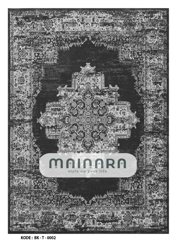 Karpet Tradisonal (BK-T-0002) - Black,Grey