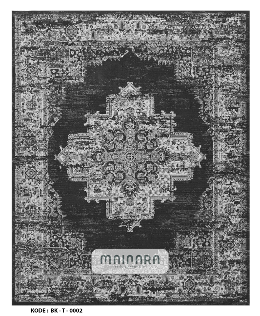 Karpet Tradisonal (BK-T-0002) - Black,Grey