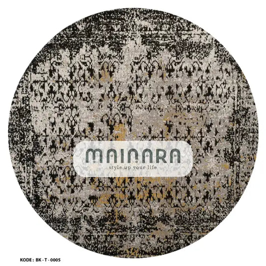 Karpet Tradisional (BK-T-0005) - Black,Grey,Gold