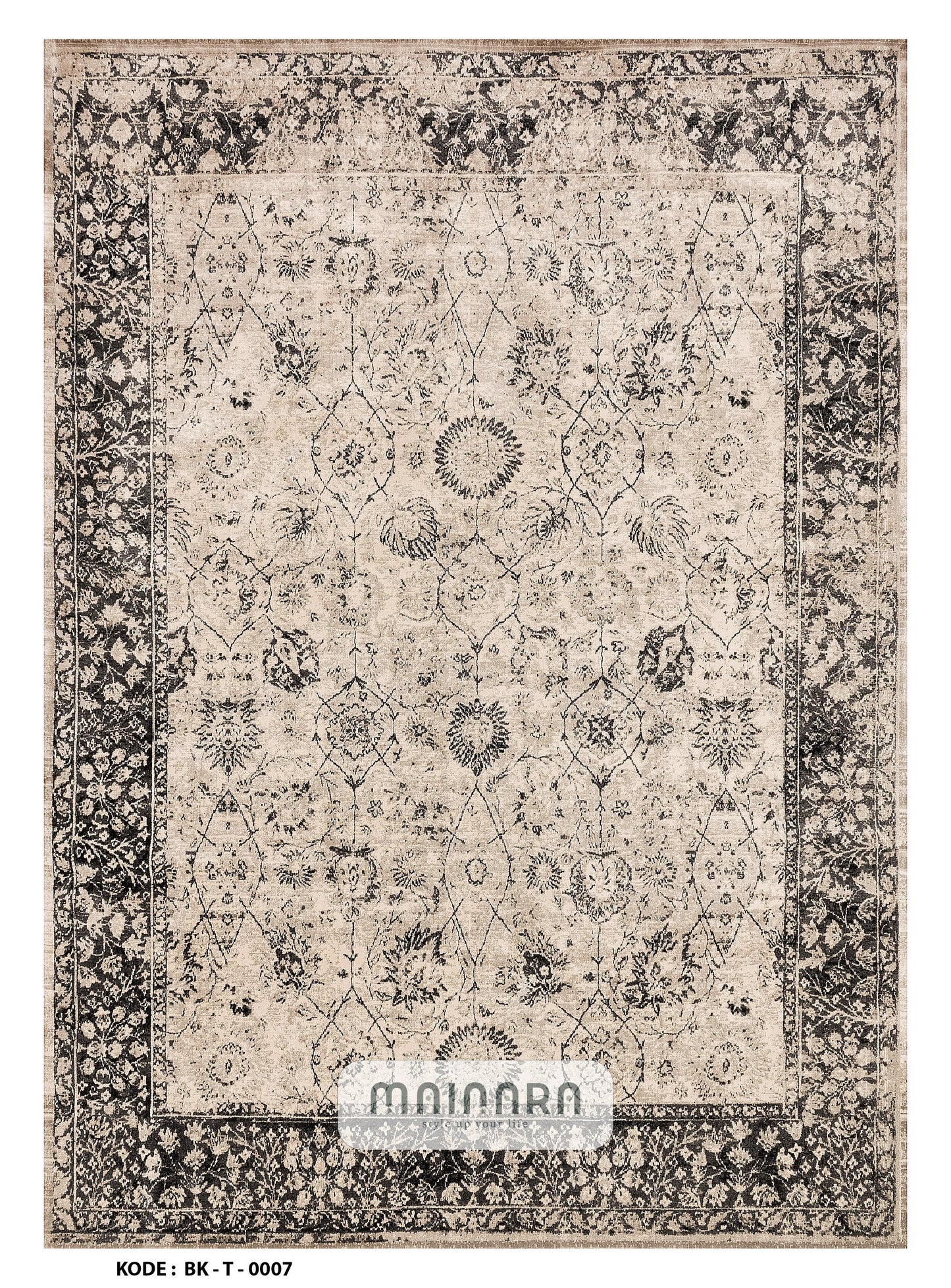 Karpet Tradisional (BK-T-0007) - Black,Brown