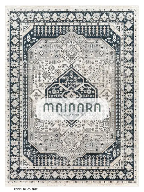 Karpet Tradisional (BK-T-0012) - Black,Grey