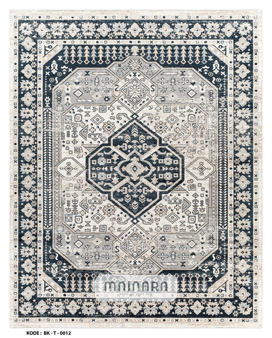 Karpet Tradisional (BK-T-0012) - Black,Grey