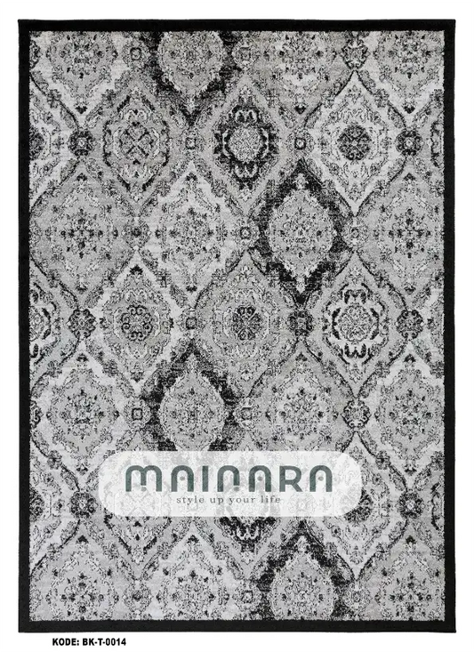 Karpet Tradisional (BK-T-0014) - Balck,Grey