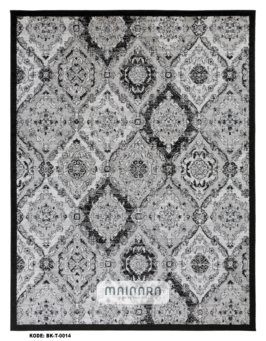 Karpet Tradisional (BK-T-0014) - Balck,Grey
