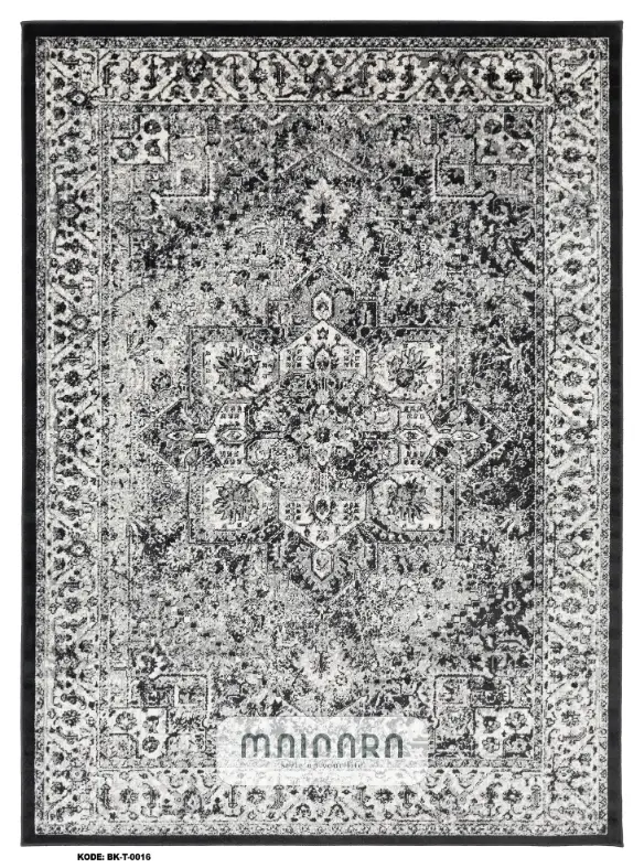 Karpet Tradisional (BK-T-0016) - Balck,Grey