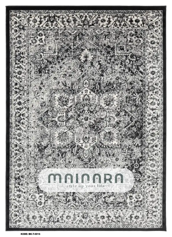 Karpet Tradisional (BK-T-0016) - Balck,Grey