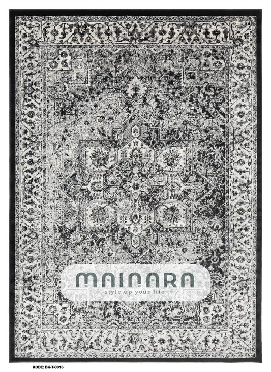 Karpet Tradisional (BK-T-0016) - Balck,Grey