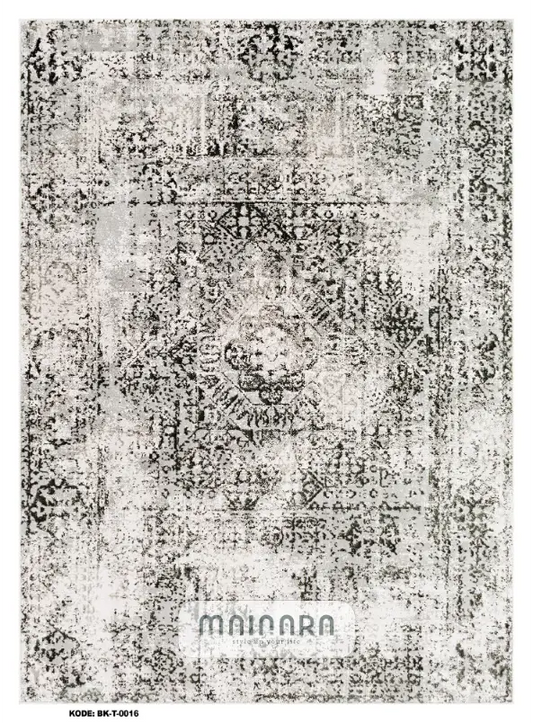 Karpet Tradisional (BK-T-0017) - Balck,Grey