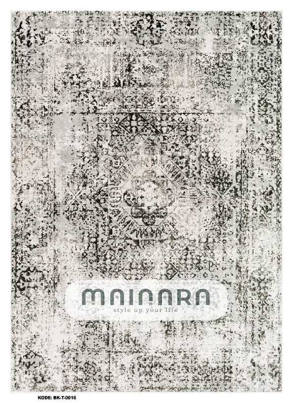 Karpet Tradisional (BK-T-0017) - Balck,Grey