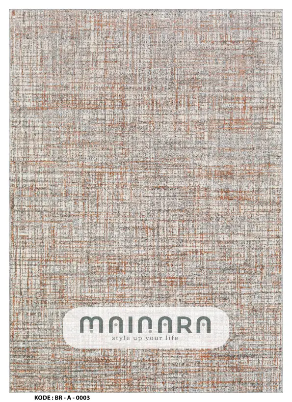Karpet Abstrak (BR-A-0003) - Brown,Grey