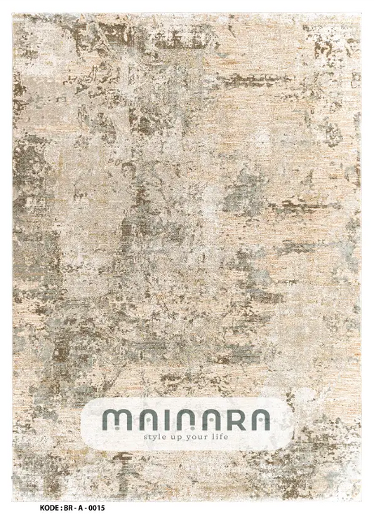 Karpet Abstrak (BR-A-0015) - Brown,Grey