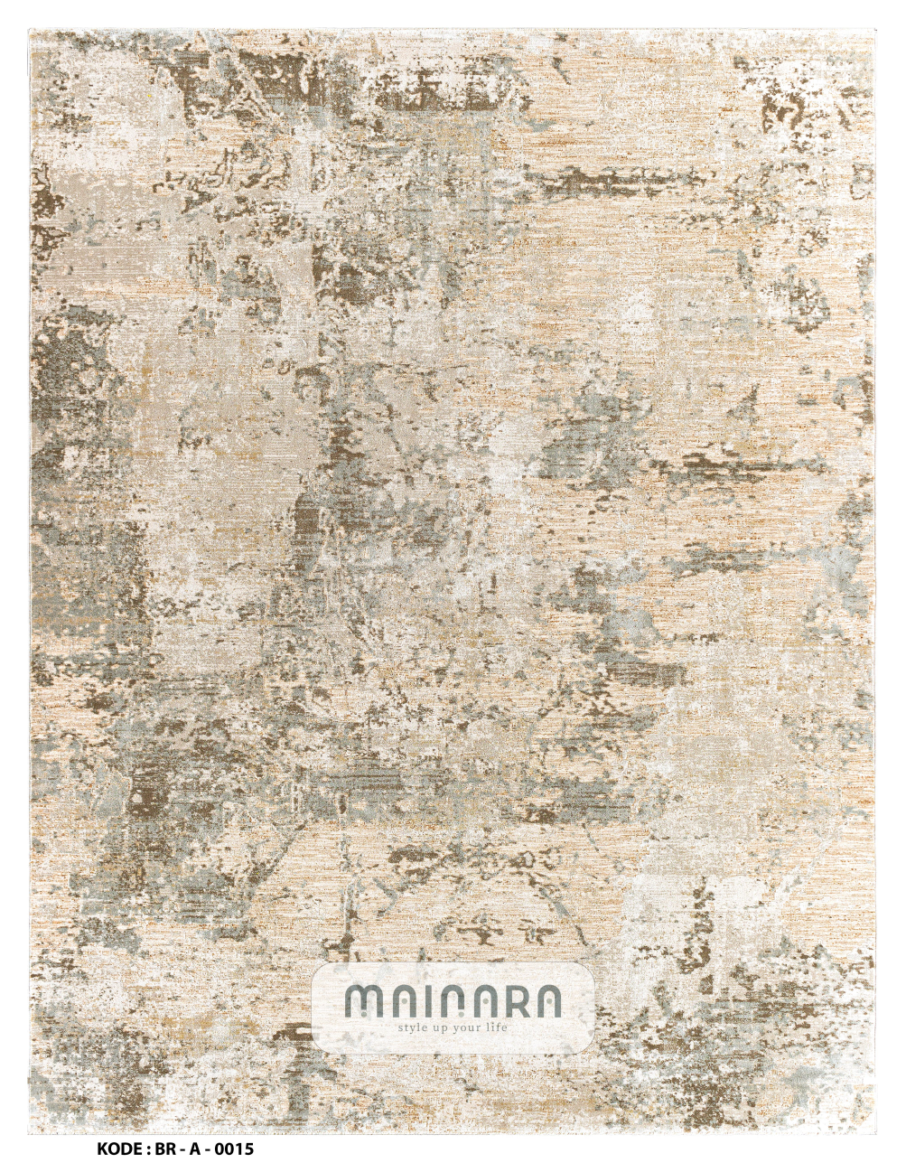 Karpet Abstrak (BR-A-0015) - Brown,Grey