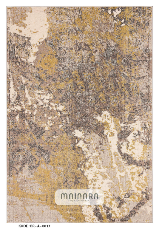 Karpet Abstrak (BR-A-0017) - Brown,Gold