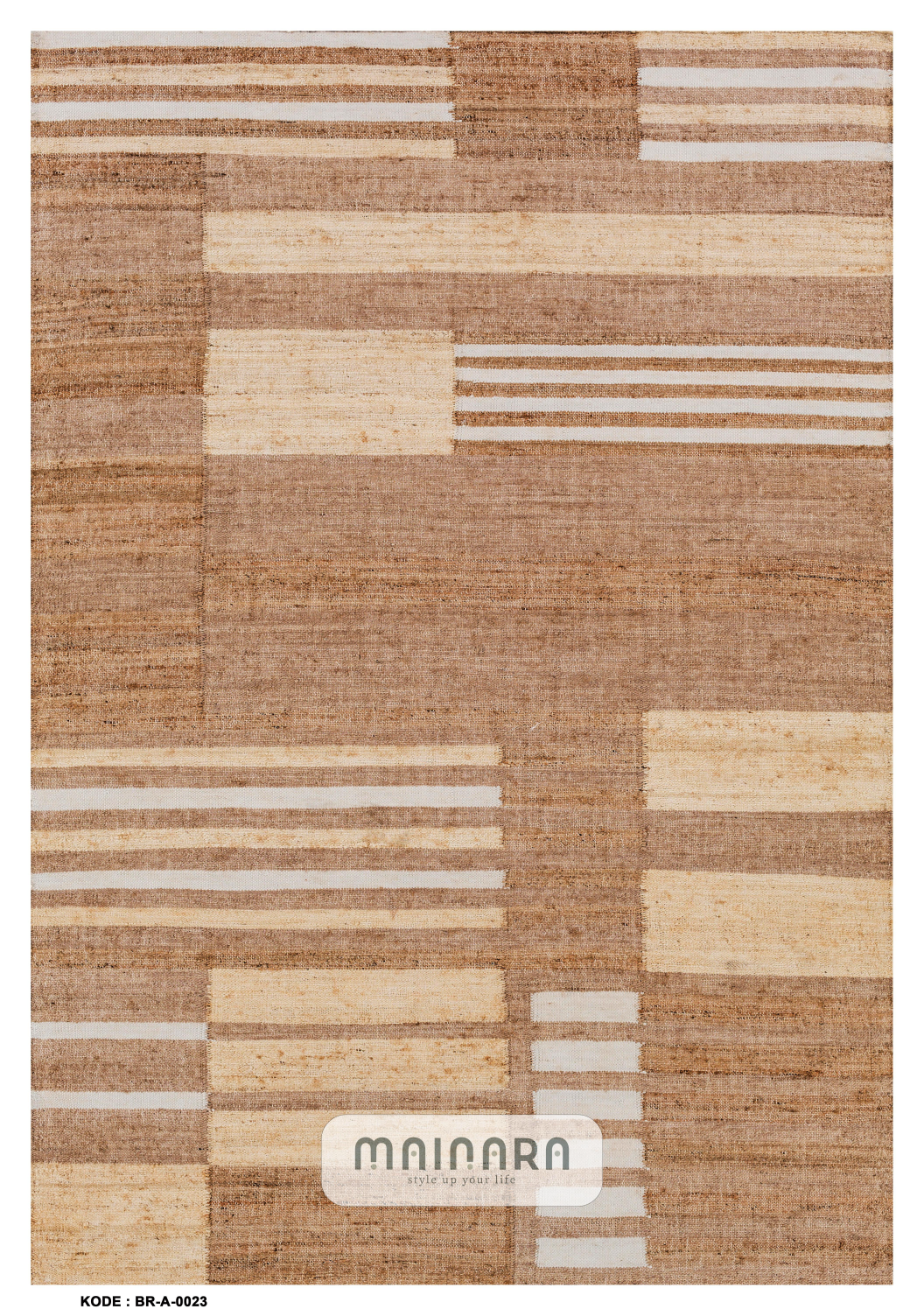 Karpet Abstrak (BR-A-0023) - Brown