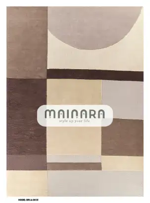 Karpet Abstrak (BR-A-0035) - Brown,Cream