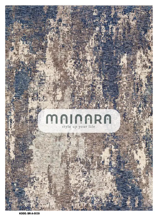 Karpet Abstrak (BR-A-0039) - Brown,Blue