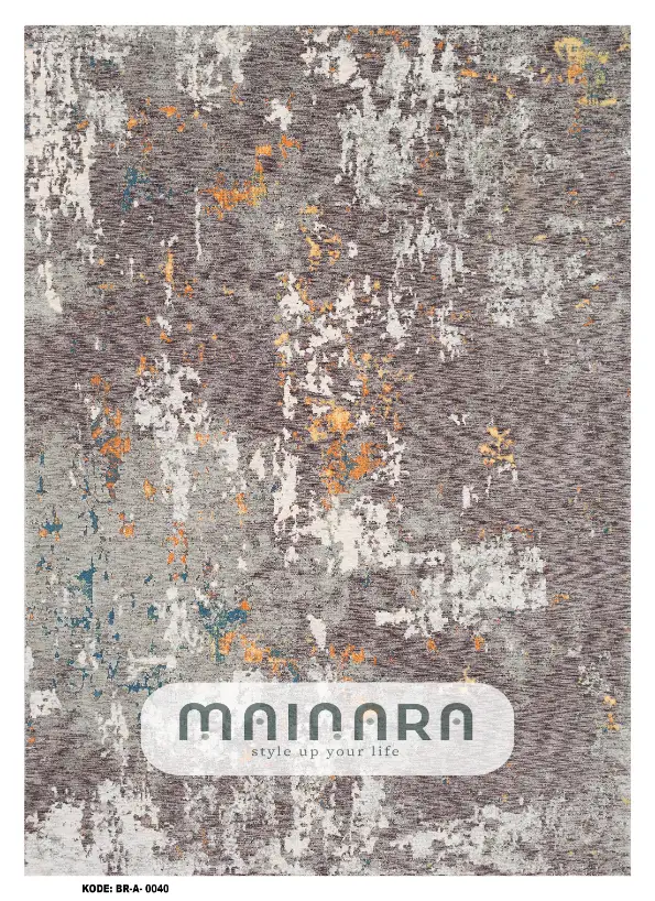 Karpet Abstrak (BR-A-0040) - Brown,Grey