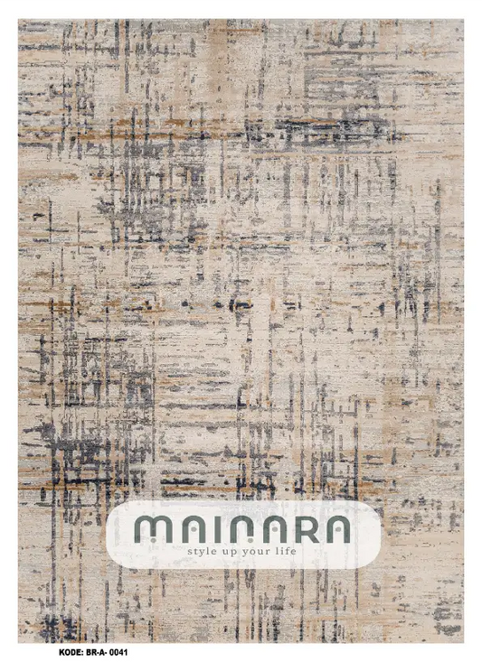 Karpet Abstrak (BR-A-0041) - Brown