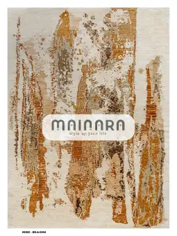 Karpet Abstrak (BR-A-0044) - Brown,Orange