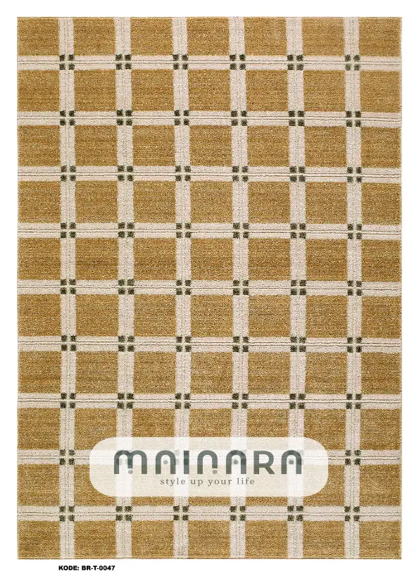 Karpet Abstrak (BR-A-0047) - Brown