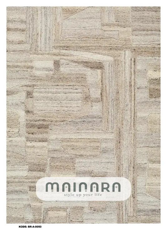 Karpet Abstrak (BR-A-0050) - Brown