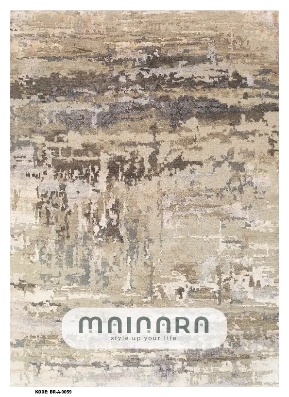 Karpet Abstrak (BR-A-0059) - Brown