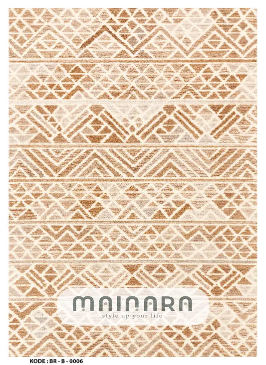 Karpet Bohemian (BR-B-0006) - Brown,Cream