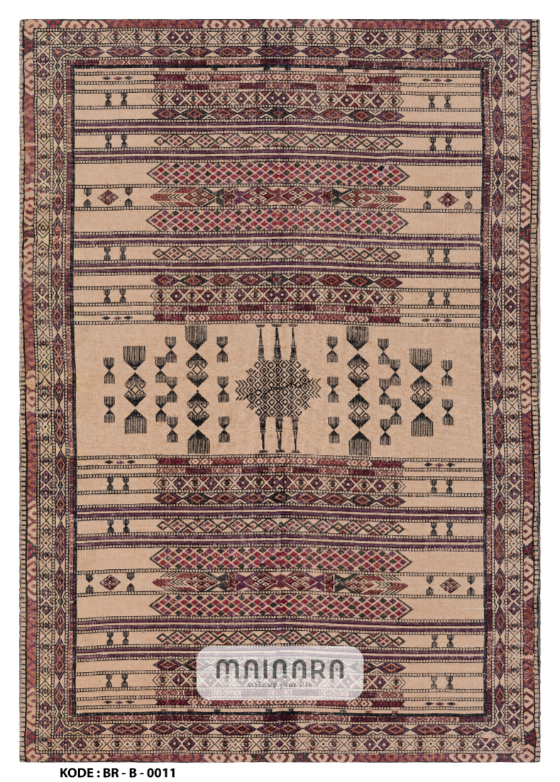 Karpet Bohemian (BR-B-0011) - Brown,Red