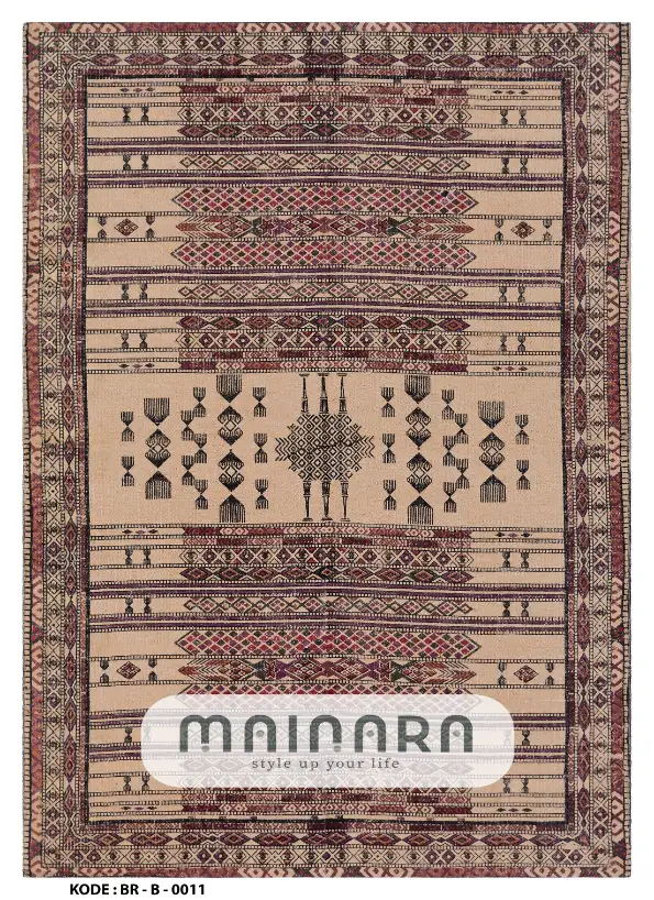 Karpet Bohemian (BR-B-0011) - Brown,Red