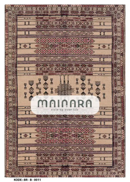 Karpet Bohemian (BR-B-0011) - Brown,Red