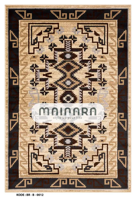 Karpet Bohemian (BR-B-0012) - Brown,Black,Grey