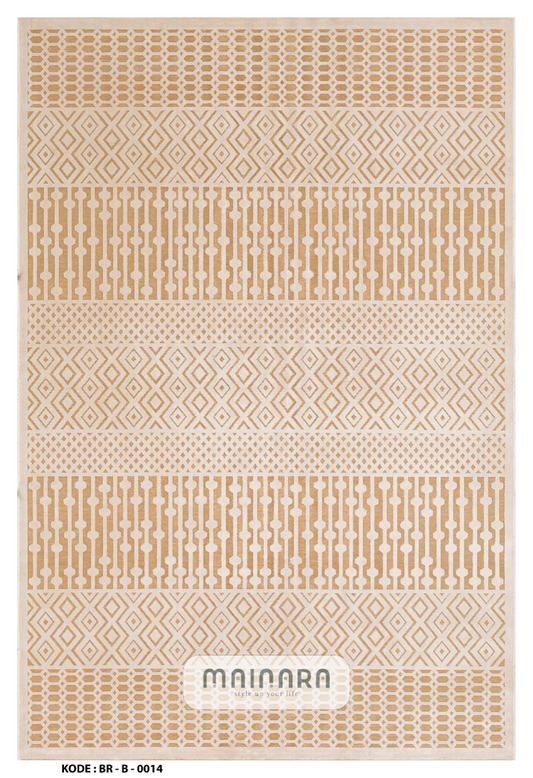Karpet Bohemian (BR-B-0014) - Brown,Cream