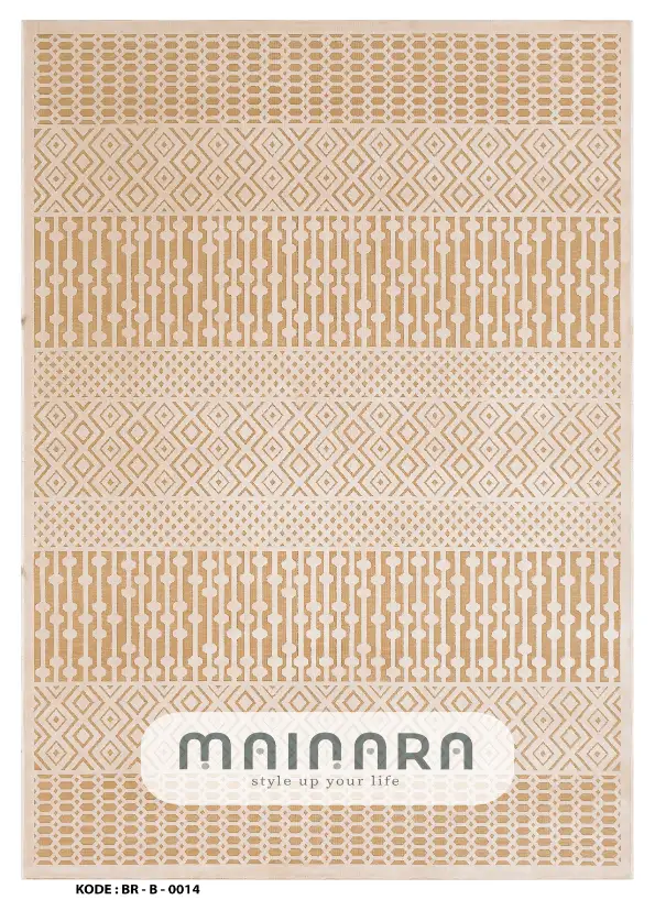 Karpet Bohemian (BR-B-0014) - Brown,Cream