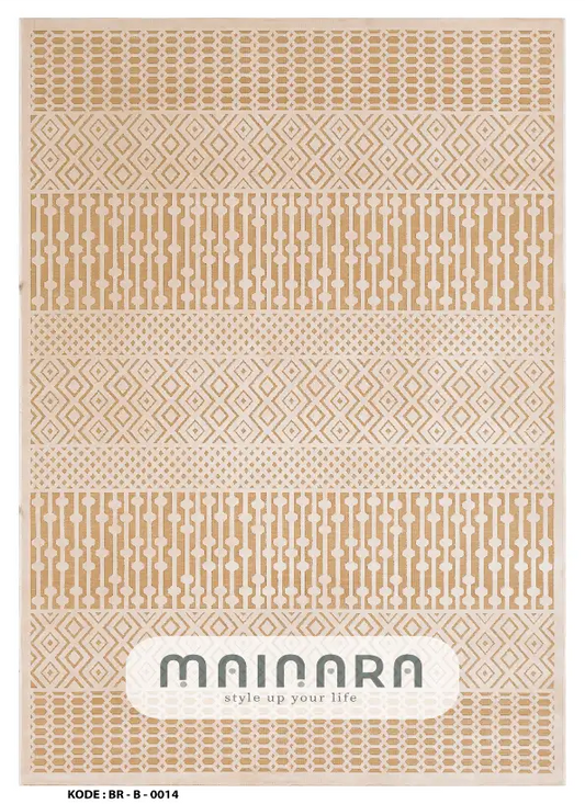 Karpet Bohemian (BR-B-0014) - Brown,Cream