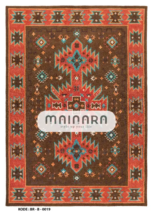 Karpet Bohemian (BR-B-0019) - Brown,Orange,Red,Tosca