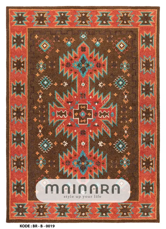 Karpet Bohemian (BR-B-0019) - Brown,Orange,Red,Tosca