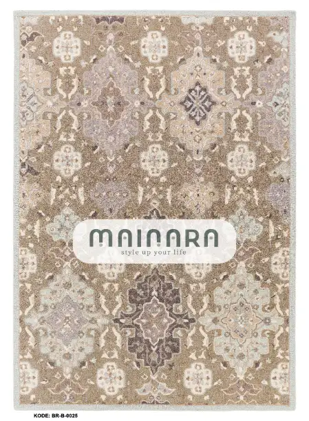 Karpet Bohemian (BR-B-0025) - Brown,Cream